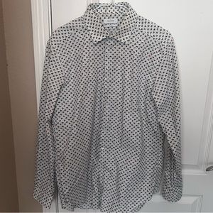 Mens Calvin Kline Slim Fit Dress Shirt Monkeys